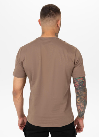 T-shirt PIT BULL LOGO PALMS brown savana