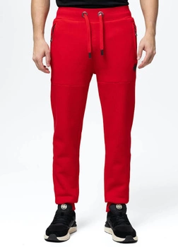Spodnie sportowe PIT BULL SMALL LOGO HD czerwone