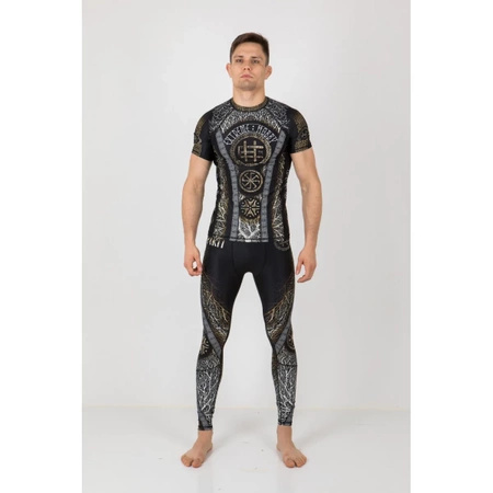 Short sleeve rashguard EXTREME HOBBY SLAVIC SPIRIT czarny