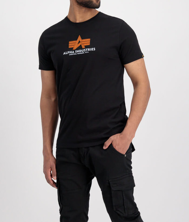 T-shirt ALPHA INDUSTRIES BASIC RUBBER czarny 100501RB 03