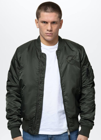 Kurtka PIT BULL HACKET WASHED BOMBER dark green