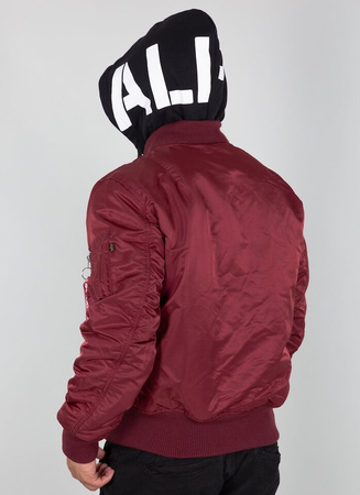 Kurtka ALPHA INDUSTRIES MA-1 ZHP bordowa (burgundy) 118101 184