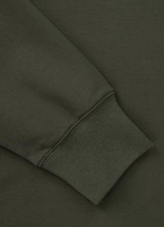 Bluza PIT BULL Tricot Terry TROUBLEMAKER zielona (old green) prosta