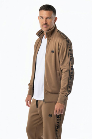 Bluza PIT BULL OLDSCHOOL TAPE LOGO TERRY czarna stójka