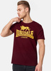 T-shirt LONSDALE LOGO bordowy