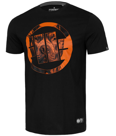 T-shirt PIT BULL ORANGE DOG 24 czarny