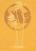 T-shirt PIT BULL PALMS warm yellow
