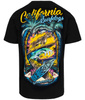 T-shirt PIT BULL SURF DOG czarny