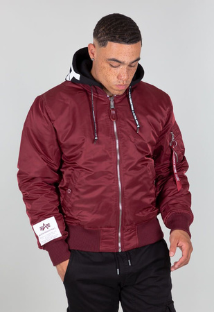 Kurtka ALPHA INDUSTRIES MA-1 ZHP bordowa (burgundy) 118101 184