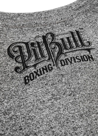 T-shirt PIT BULL CUSTOM FIT VINTAGE BOXING szary melanż