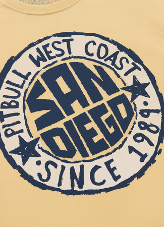 T-shirt PIT BULL SAN DIEGO SUN sun yellow