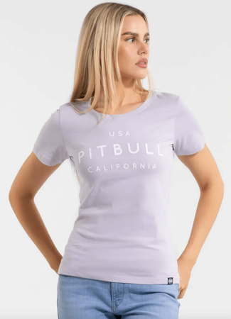 T-shirt damski PIT BULL USA CAL WMN jasno fioletowy (lilac)