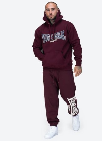 Bluza LONSDALE SELLAN bordowa kaptur