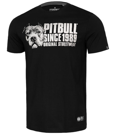 T-shirt PIT BULL BLOOD DOG czarny