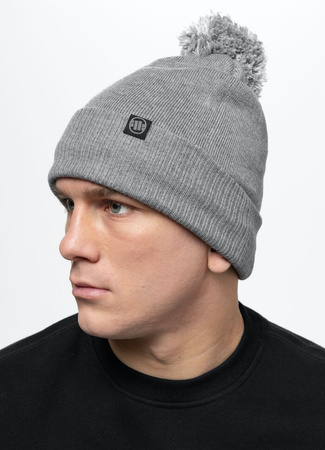 Czapka zimowa PIT BULL BUBBLE SMALL LOGO II szara