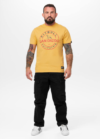 T-shirt PIT BULL SAN DIEGO INS. pale yellow
