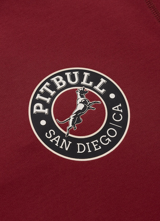 Bluza PIT BULL Tricot Terry SAN DIEGO CA bordowa prosta