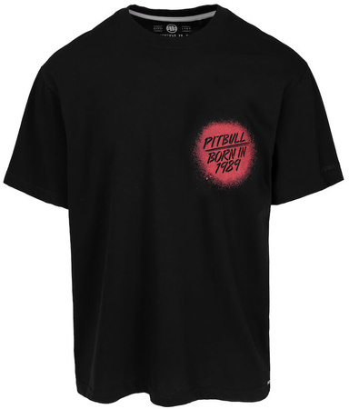 T-shirt PIT BULL Loose Fit GRAFFITI czarny