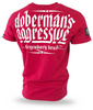 T-shirt DOBERMANS UNITED FIGHT TS279 czerwony