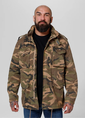 Kurtka PIT BULL M65 woodland camo