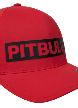 Czapka PIT BULL FULL CAP HILLTOP STRETCH FITTED czerwona