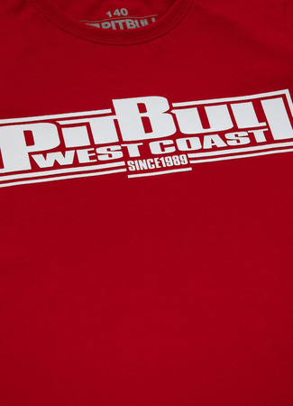 T-shirt dziecięcy PIT BULL CLASSIC BOXING JUNIOR czerwony