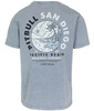 T-shirt PIT BULL Denim Washed PLANET SURF light blue