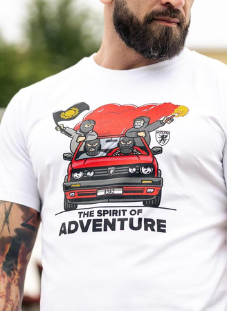 T-shirt PGWEAR ADVENTURE biały