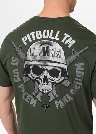 T-shirt PIT BULL PARA BELLUM old green