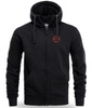 Bluza DOBERMANS THORS CROSS BZ386 czarna rozpinana czarna