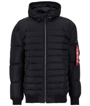 Kurtka ALPHA INDUSTRIES HOODED PUFFER FN czarna 138117 03