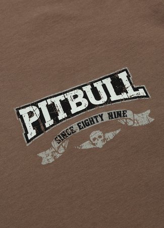 T-shirt PIT BULL TROUBLEMAKER dark brown