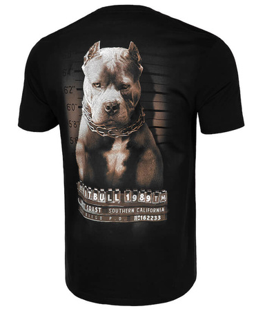 T-shirt PIT BULL MUGSHOT 2 czarny