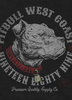 Bluza PIT BULL WASHED STRENGTH & RESPECT dark graphite kaptur
