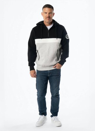 Bluza PIT BULL GIBSON czarno/szara kaptur 