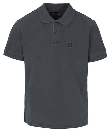 POLO PIT BULL Denim Washed Pique SMALL LOGO dark graphite