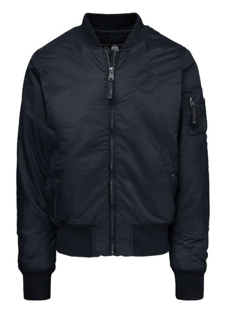 Kurtka PIT BULL HACKET WASHED BOMBER granatowa