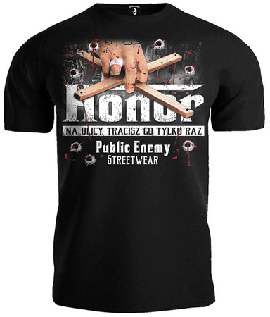 T-shirt PUBLIC ENEMY HONOR czarny