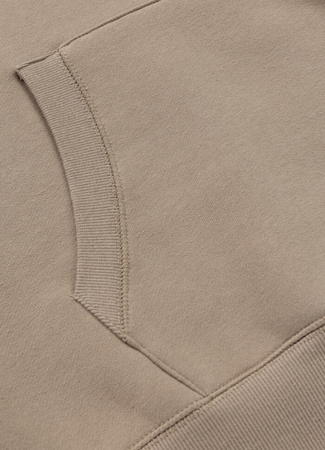 Bluza PIT BULL SMALL LOGO beżowa (pale sand) kaptur