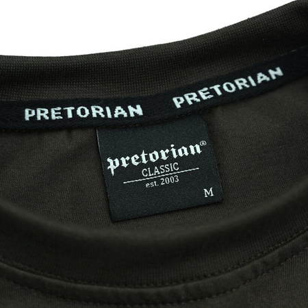 T-shirt PRETORIAN MILITARY LOGO brązowy