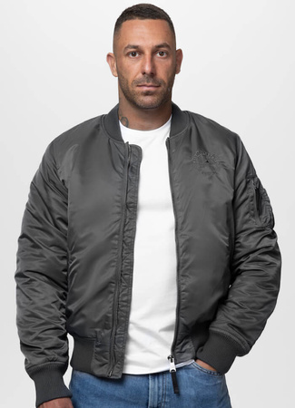 Kurtka PIT BULL HACKET WASHED BOMBER grafitowa