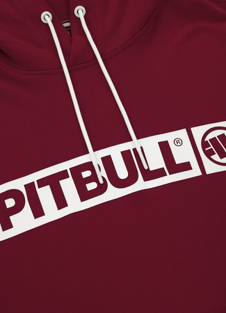 Bluza PIT BULL HILLTOP TERRY bordowa kaptur