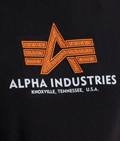 T-shirt ALPHA INDUSTRIES BASIC RUBBER czarny 100501RB 03