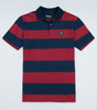 Polo PGWEAR STRIPES granatowo-bordowe