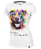 T-shirt damski PIT BULL WATERCOLOR WMN biały