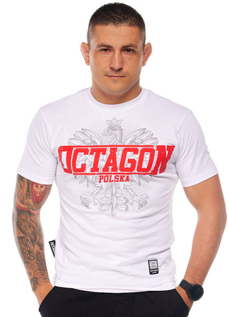 T-shirt OCTAGON POLSKA ORZEŁ biały