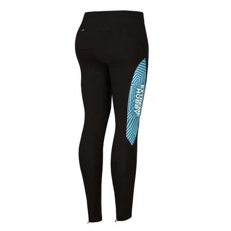 Legginsy biegowe damskie EXTREME HOBBY CALEIDOSCOPE turkusowy