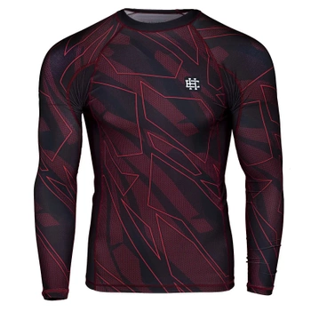 Longsleeve rashguard EXTREME HOBBY SHADOW bordowy