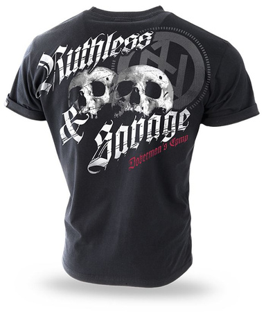T-shirt DOBERMANS RUTHLESS&SAVAGE TS199 czarny