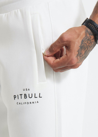 Spodnie sportowe PIT BULL SAMPSON off white 